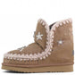 LM - MOU Eskimo wool stars rhinestones pink brown
