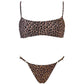 LM - Matinée Bikini top Sabrina e slip Marina maculato