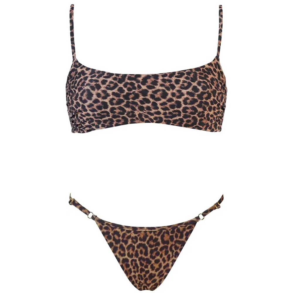 LM - Matinée Bikini top Sabrina e slip Marina maculato