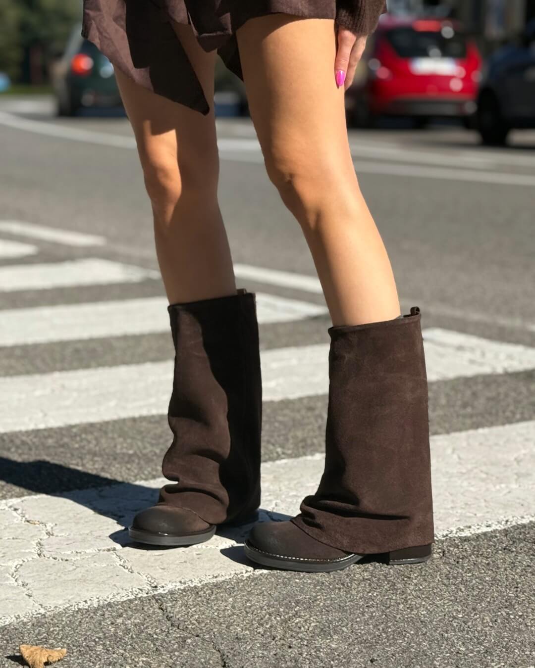 OF - Stivale Levian camoscio testa di moro