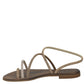 Sandalo basso Elisa strass oro mix