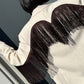 LUMINA Blazer Mateo beige con frange marroni