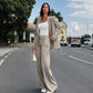 Hinnominate Blazer doppiopetto poliviscosa beige