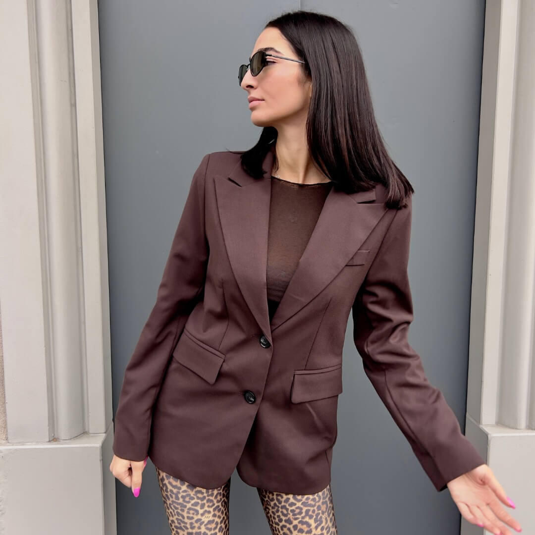 LM - LUMINA Blazer Shelly marrone
