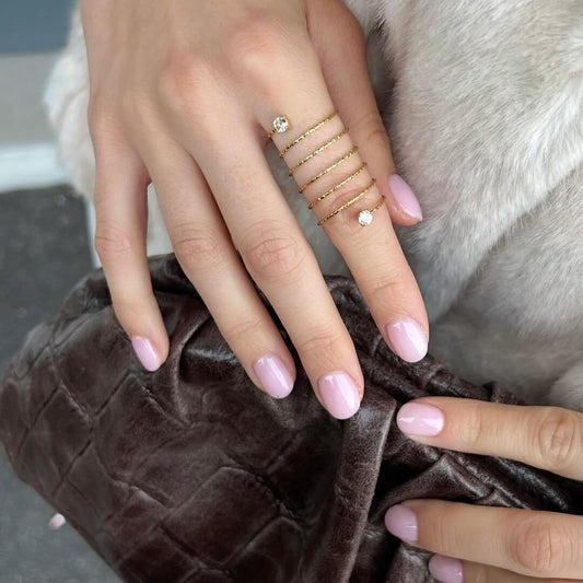 LM - Anello Gioia acciaio oro