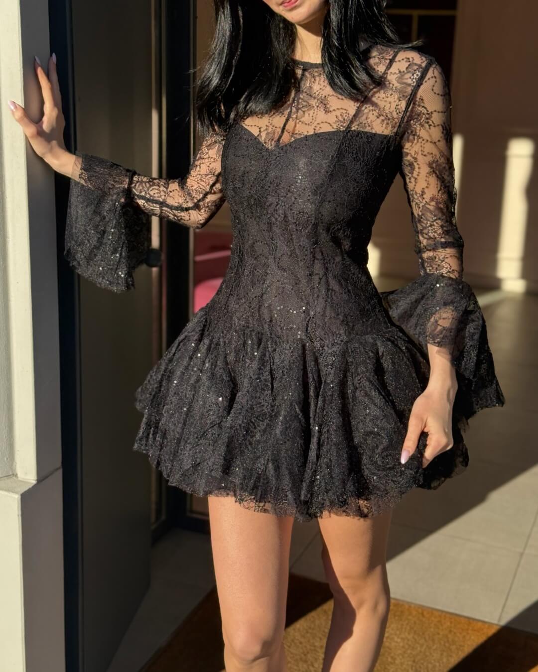 LM - Abito Catherine pizzo nero