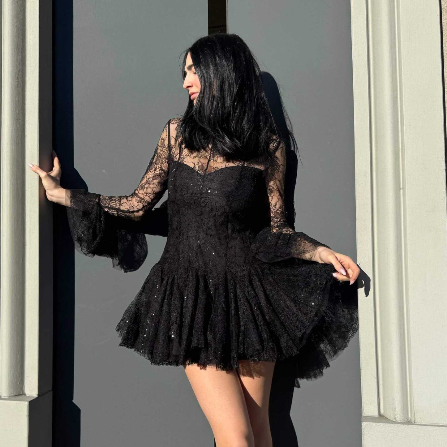 LM - Abito Catherine pizzo nero