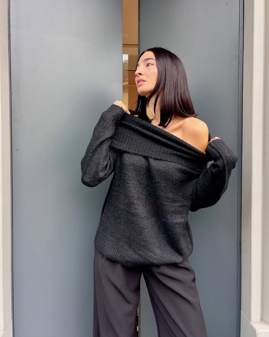 OF - Maglione Reverse nero