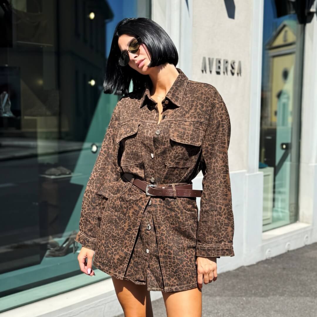 LM - 
Set Ashley animalier marrone
