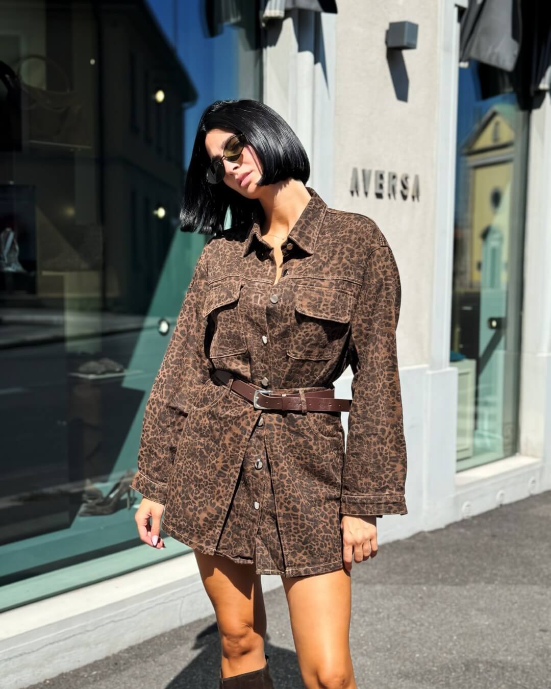 OF - 
Set Ashley animalier marrone
