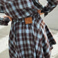 OF - Set completo Ines quadri azzurro/choco