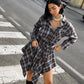 OF - Set completo Ines quadri azzurro/choco