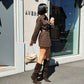 OF - 
Set Ashley animalier marrone
