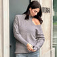 LM - Set Ginny top e maglione grigio