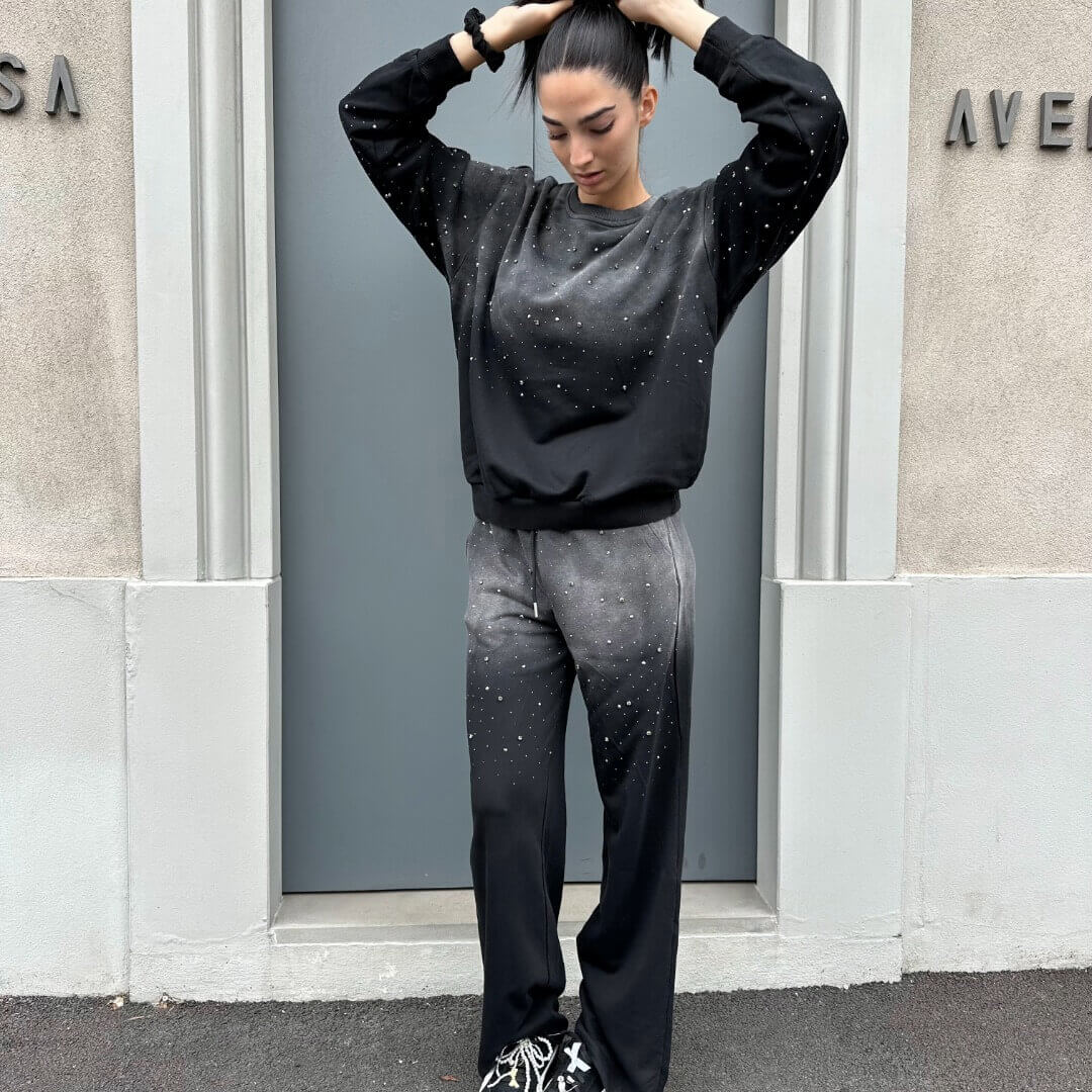 OF - Set tuta Mistique sfumato con pietre