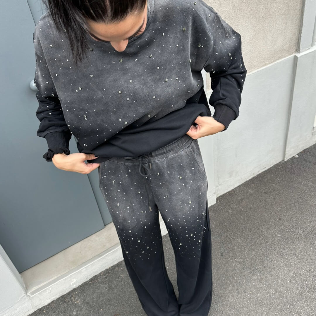 OF - Set tuta Mistique sfumato con pietre