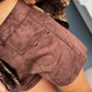 OF - Shorts Hontas ecosuede marrone