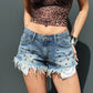 OF - Shorts Miami denim con borchie