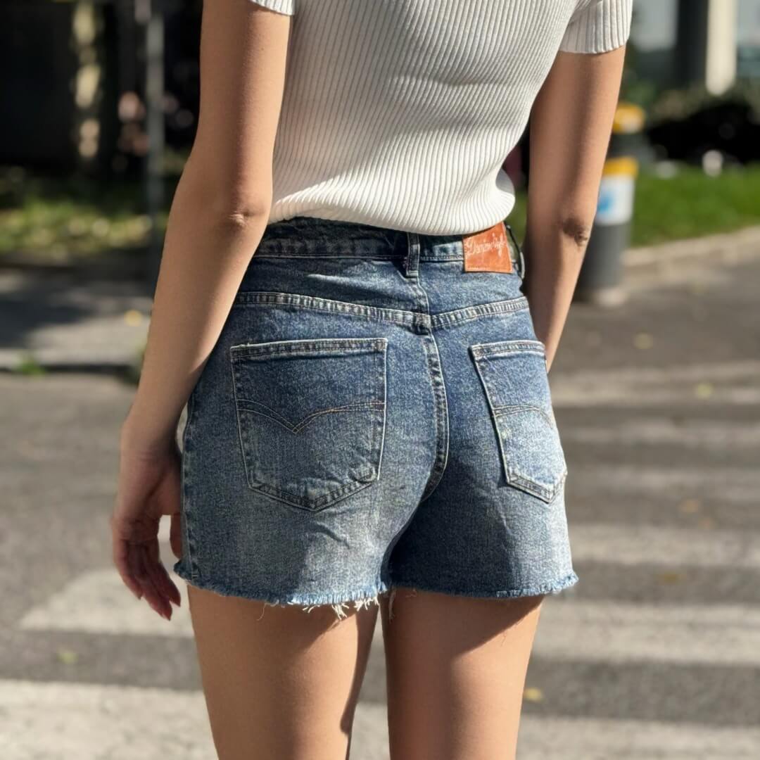 OF - Shorts Terry denim blue