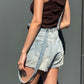 OF - Shorts Britty denim light blue