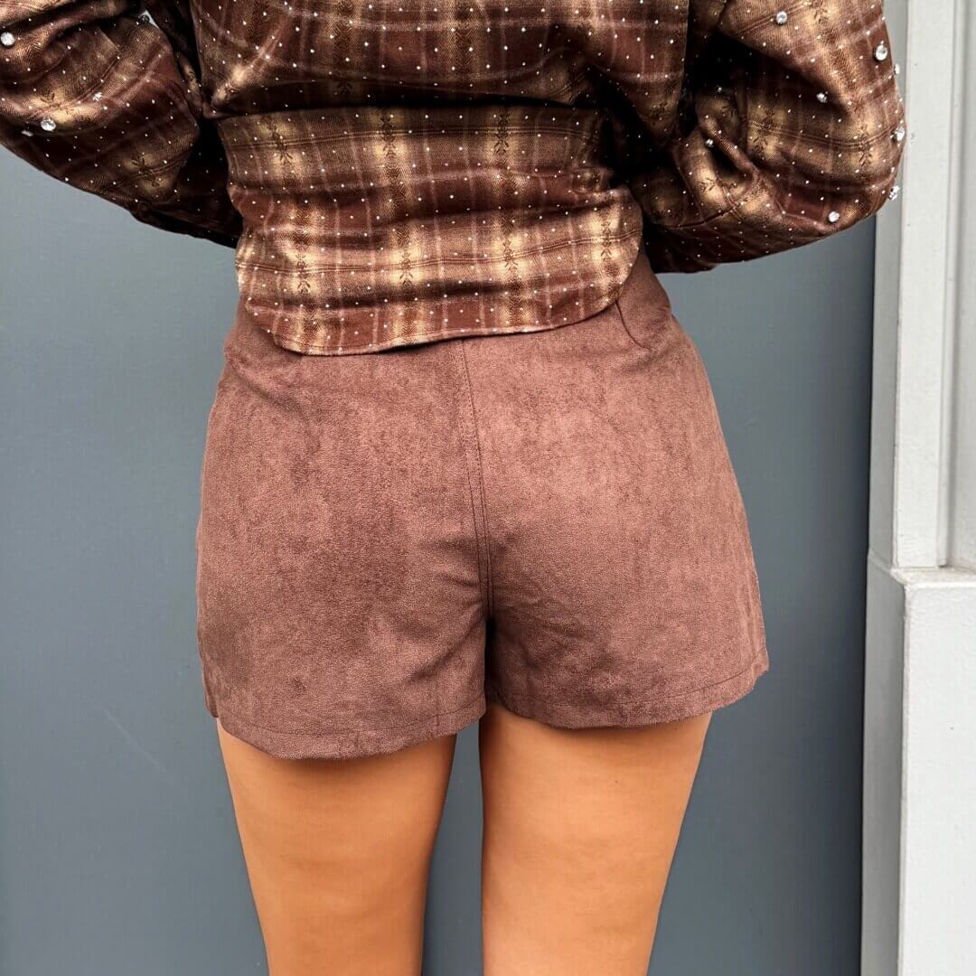 OF - Shorts Hontas ecosuede marrone