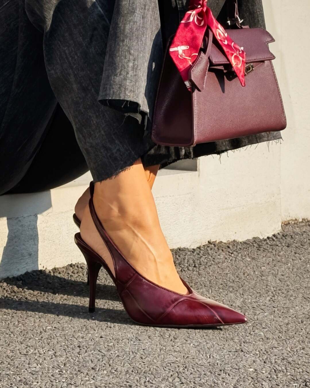 OF - Steve Madden Andromeda burgundy croco
