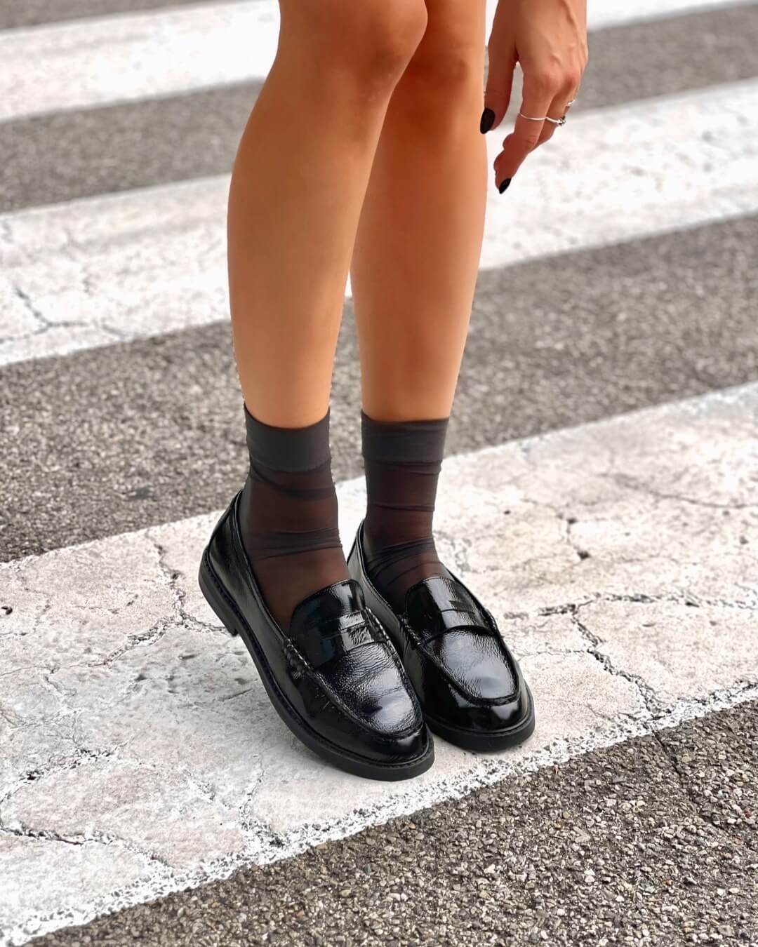 OF - Steve Madden Adison black leather