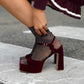OF - Steve Madden Miliana burgundy velvet