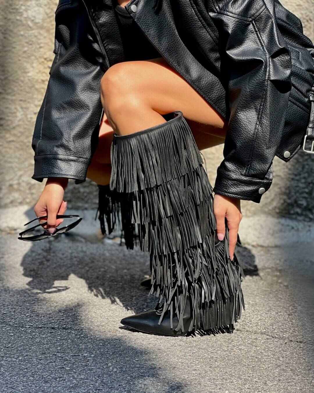 OF - Steve Madden Wanderlust black leather