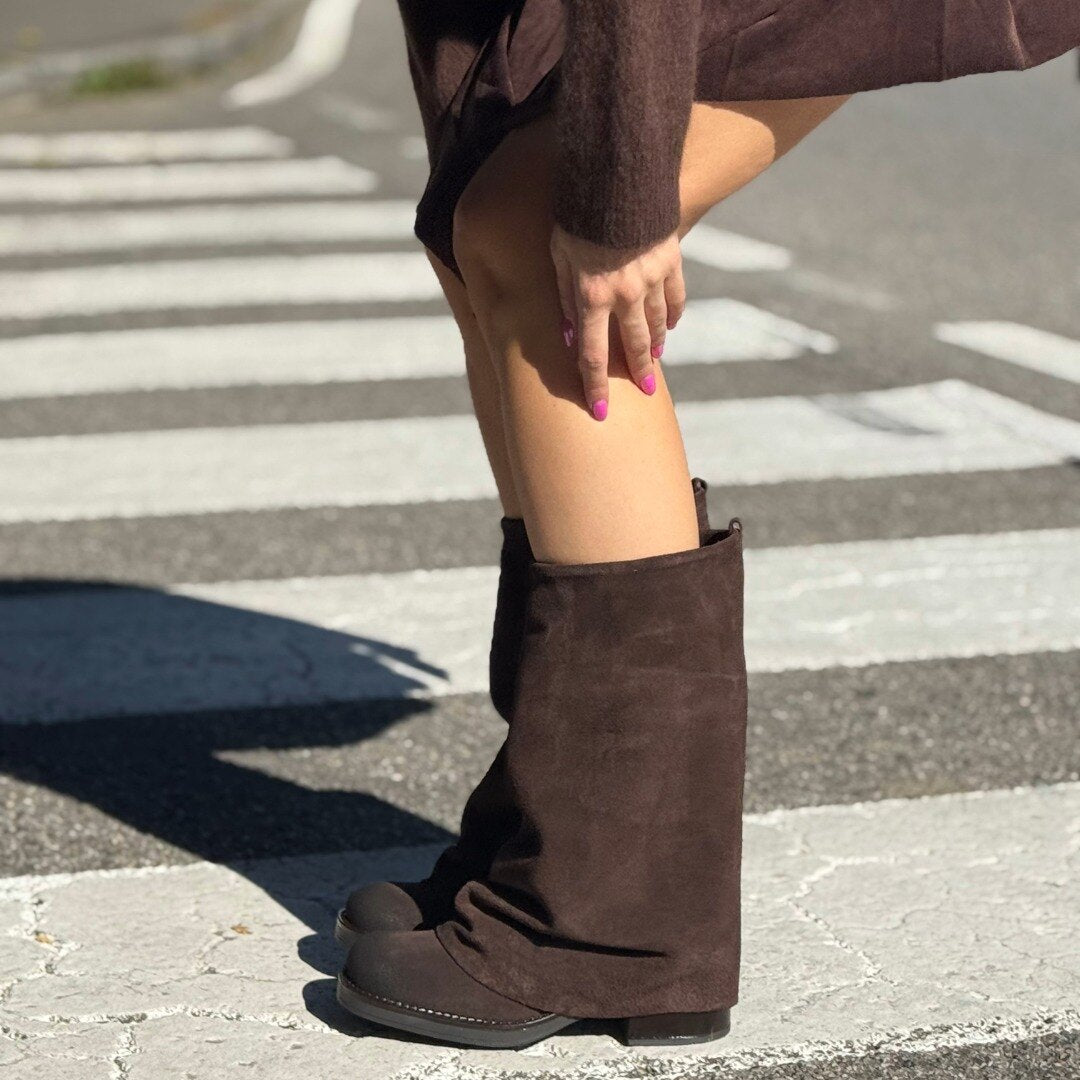 OF - Stivale Levian camoscio testa di moro