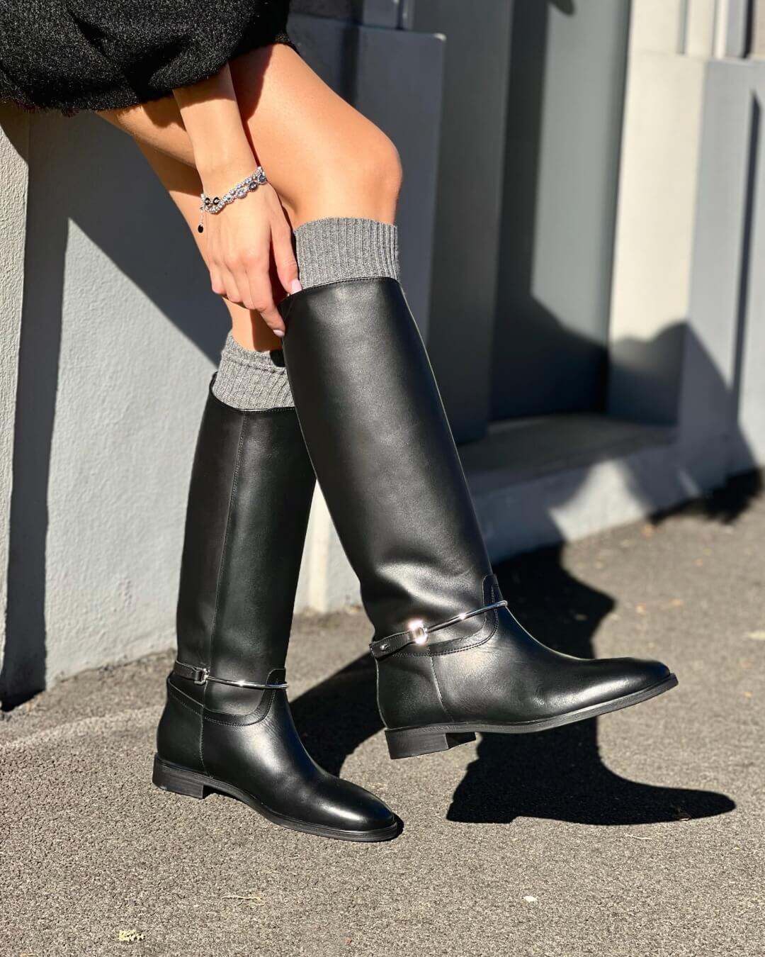 OF - Stivale Dodi nero con morsetto