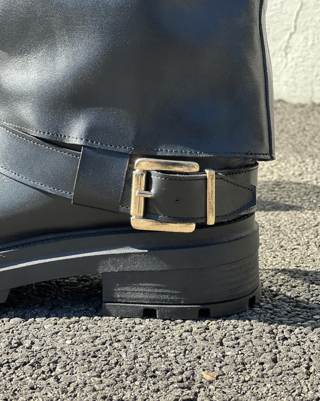 OF - Stivale Timo nero con fibbia