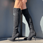 OF - Stivale Anastasia ecosuede nero