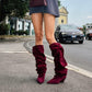 OF - Stivale Alessandra camoscio bordeaux