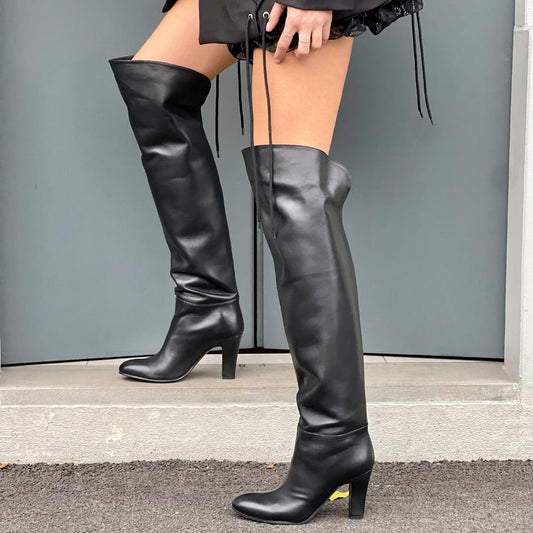 OF - Stivale Ade nappa nero