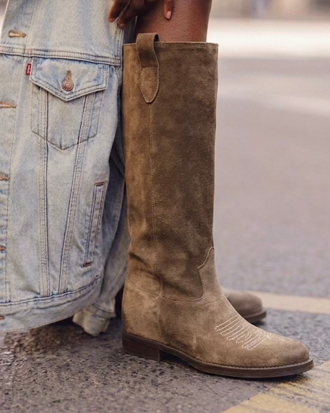 OF - Stivale Phil camoscio taupe