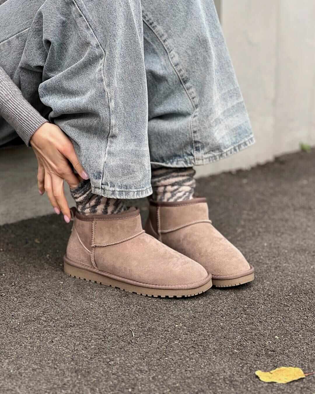 OF - Stivaletto Sweety suede taupe