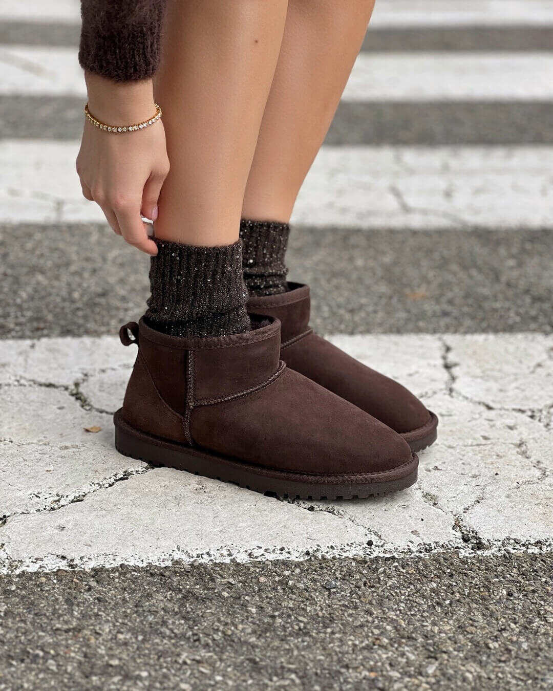 OF - Stivaletto Sweety suede testa di moro