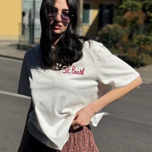 LM - T-shirt Saint bianco