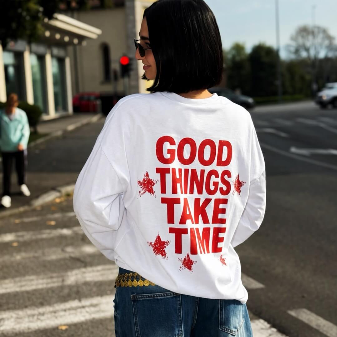 LM - T-shirt Time bianca