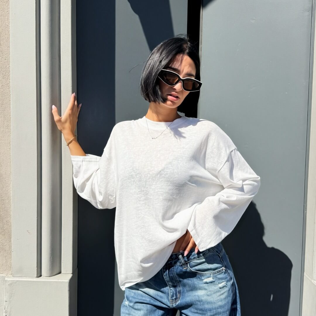 LM - T-shirt Ully bianco