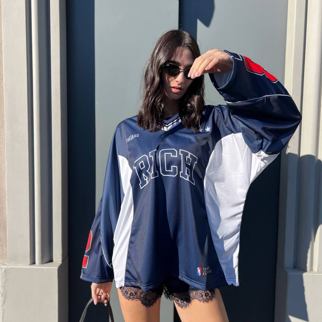 LM - T-shirt Rich blue red