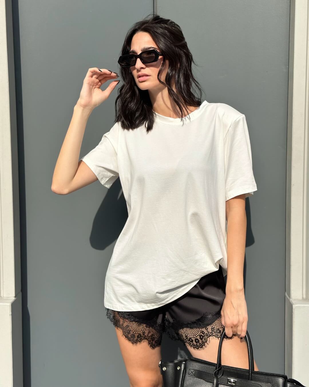 OF - T-shirt over North bianco