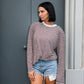 OF - T-shirt Theodore righe bordeaux e crema