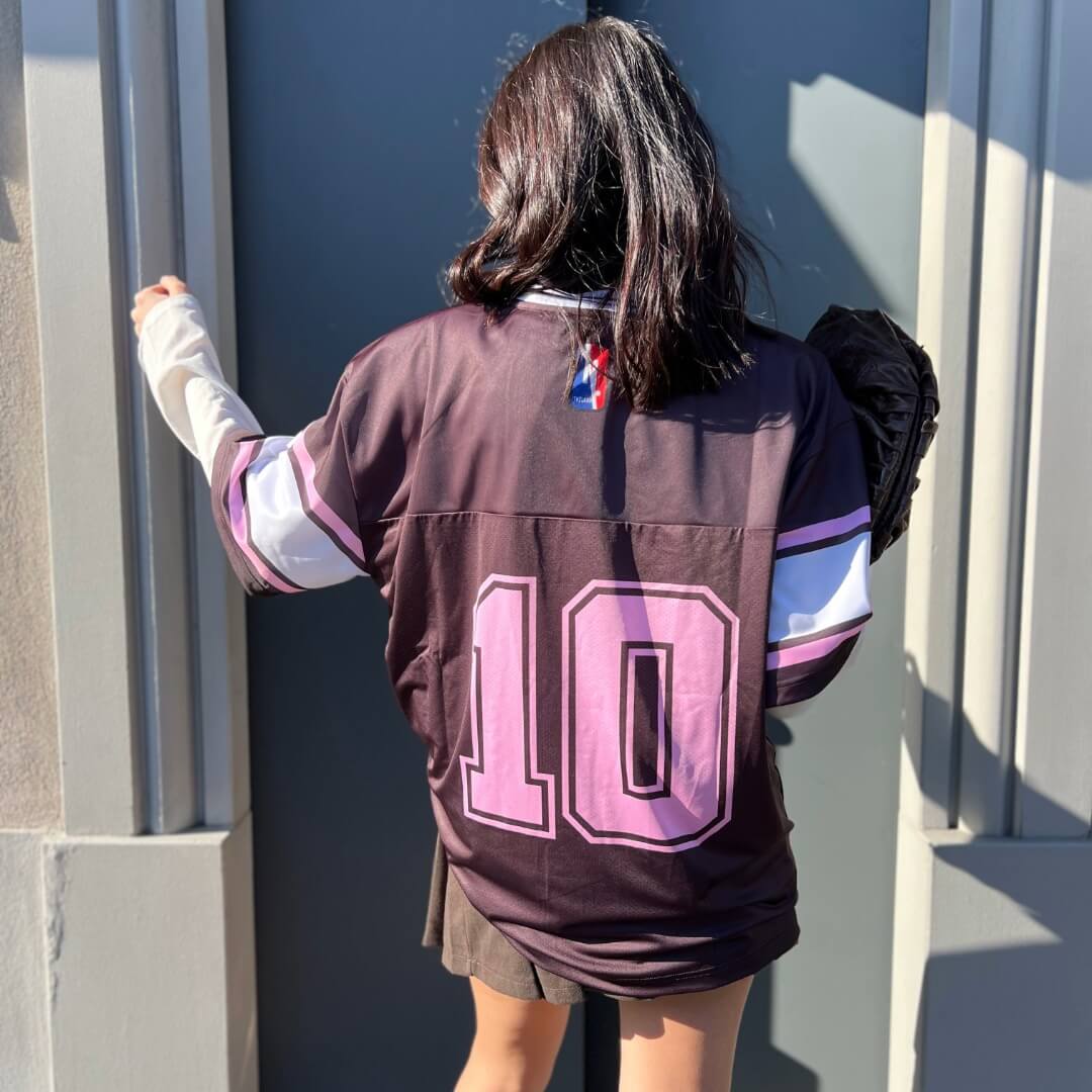 OF - T-shirt Ten brown pink