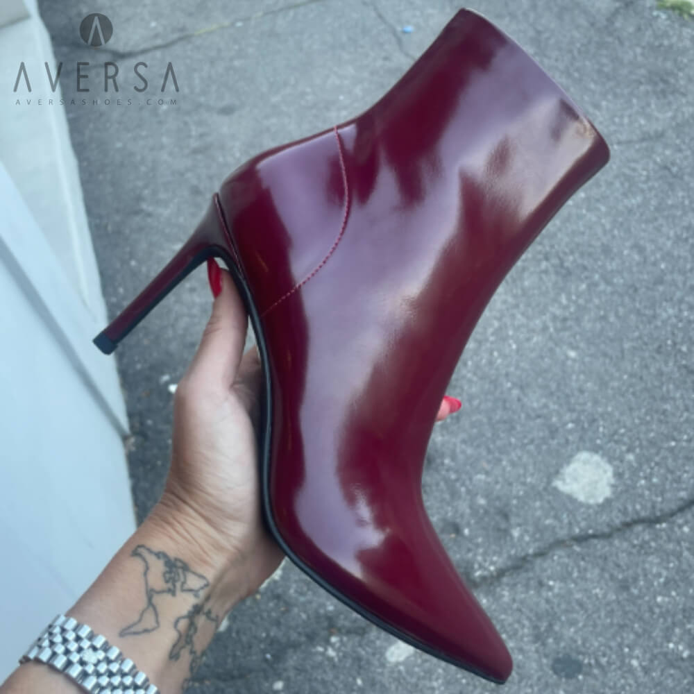 OF - Jeffrey Campbell Nixie wine shiny