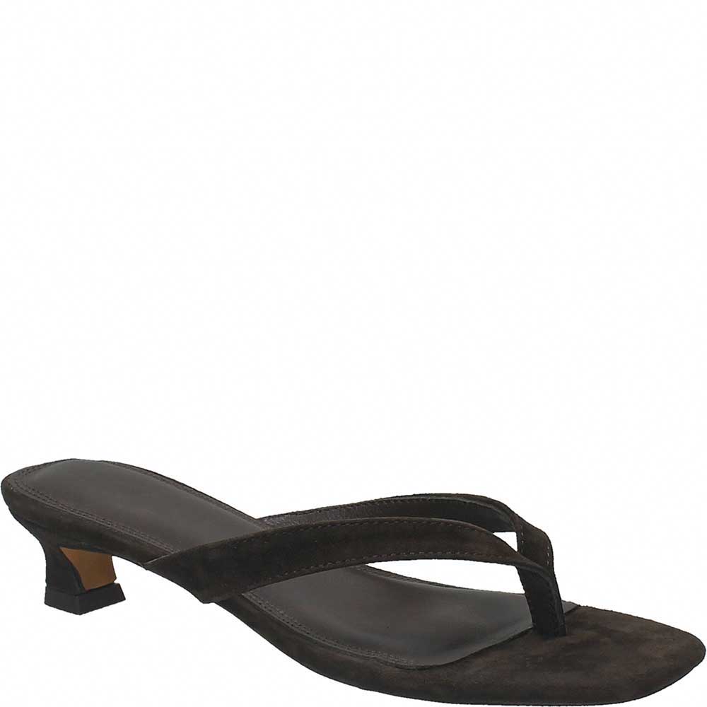 Tacco Trey infradito camoscio testa di moro