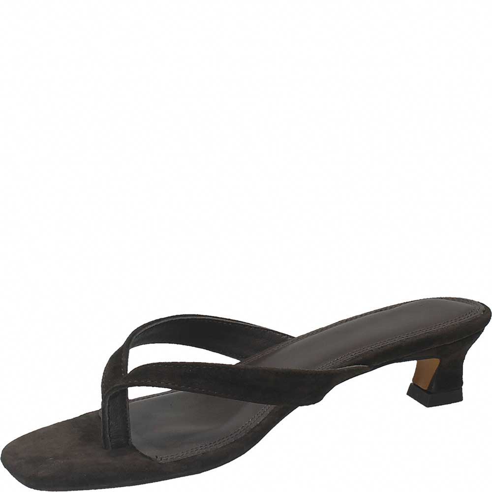 Tacco Trey infradito camoscio testa di moro