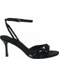 LM - Tacco Nami nero con paillettes