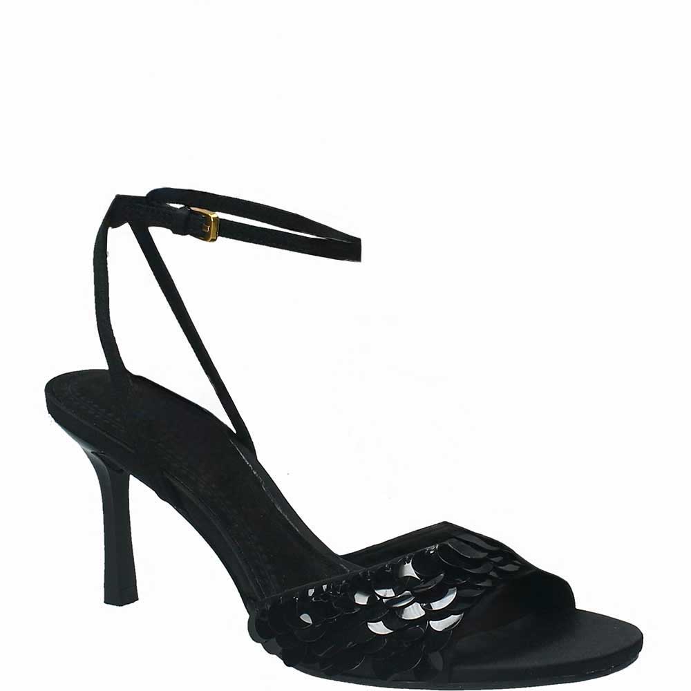 LM - Tacco Nami nero con paillettes